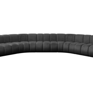 Narożnik uniwersalny modułowy Lazro-U1 – 373x373x70 cm Czarny 758219
