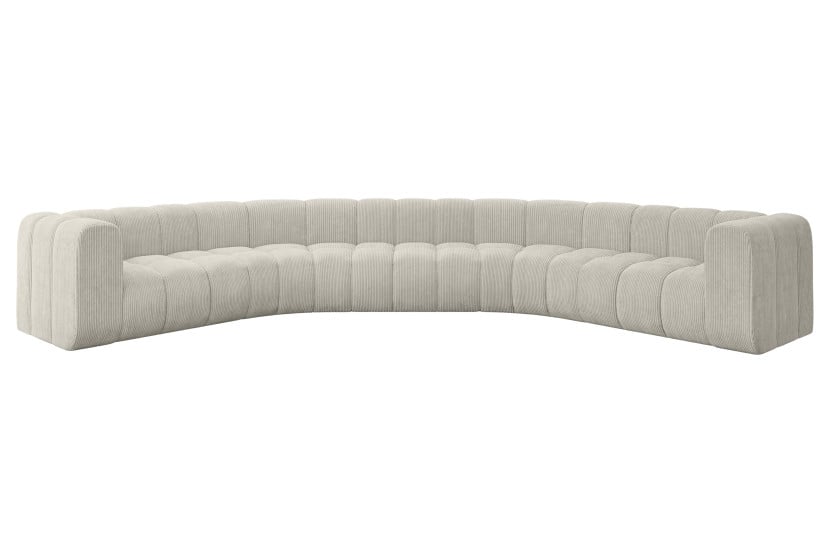 Narożnik uniwersalny modułowy Lazro-U1 - 373x373x70 cm Kremowy 758318