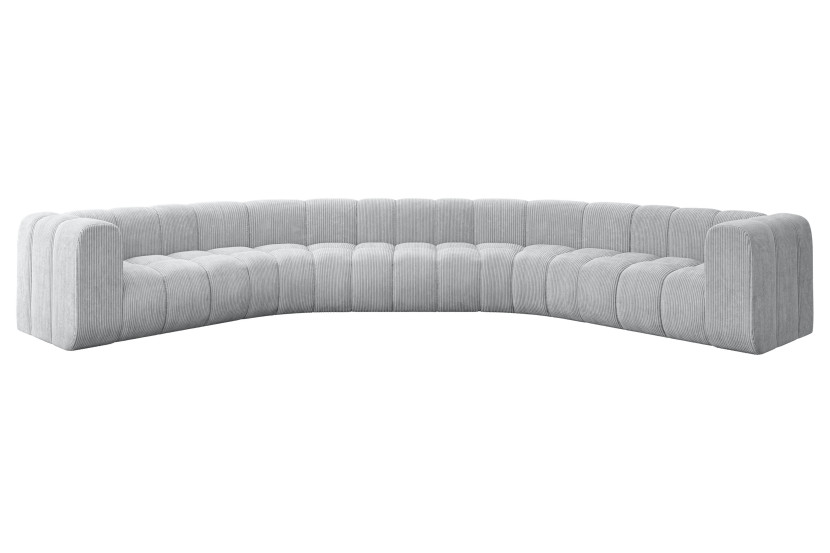 Narożnik uniwersalny modułowy Lazro-U1 - 373x373x70 cm Szary 758262