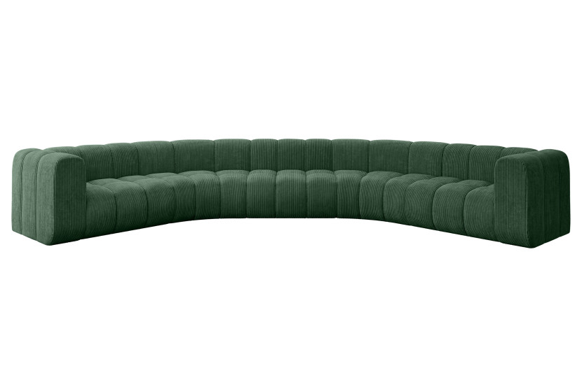 Narożnik uniwersalny modułowy Lazro-U1 - 373x373x70 cm Zielony 758656