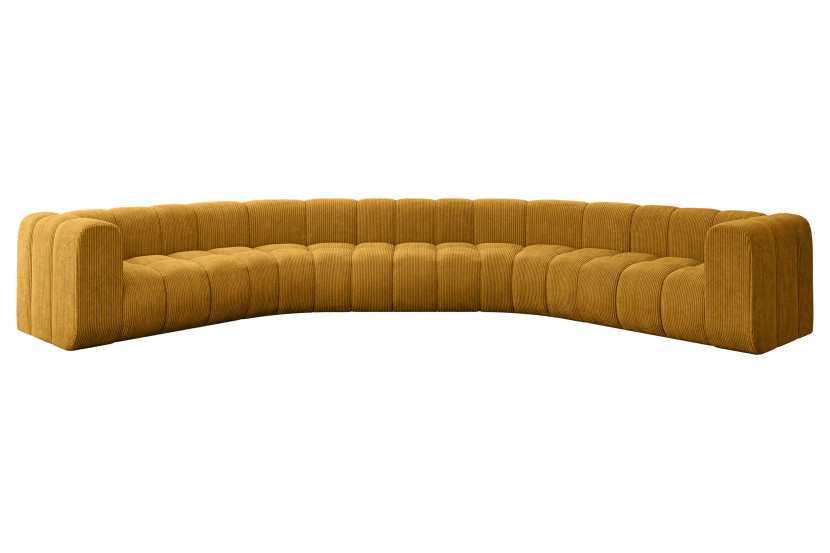Narożnik uniwersalny modułowy Lazro-U1 - 373x373x70 cm Żółty 758538