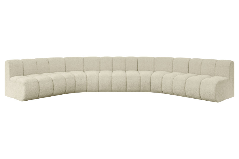 Narożnik uniwersalny modułowy Montra-U1 - 490x174x70 cm Beżowy 758818