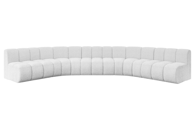 Narożnik uniwersalny modułowy Montra-U1 - 490x174x70 cm Biały 758312