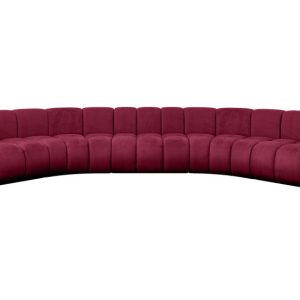 Narożnik uniwersalny modułowy Montra-U1 – 490x174x70 cm Bordowy 758553
