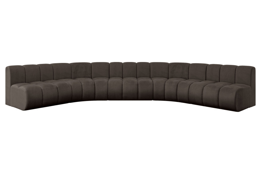 Narożnik uniwersalny modułowy Montra-U1 - 490x174x70 cm Brązowy 758611