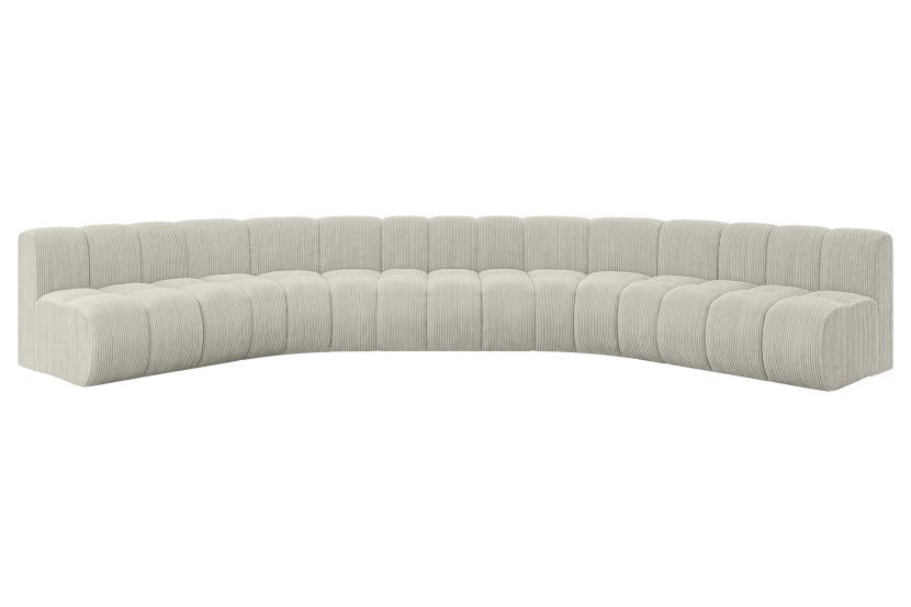 Narożnik uniwersalny modułowy Montra-U1 - 490x174x70 cm Kremowy 758600