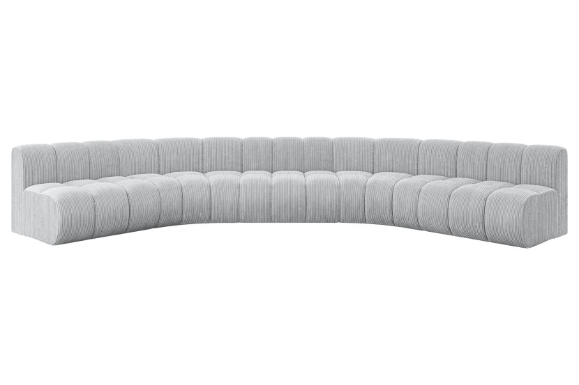 Narożnik uniwersalny modułowy Montra-U1 - 490x174x70 cm Szary 758596