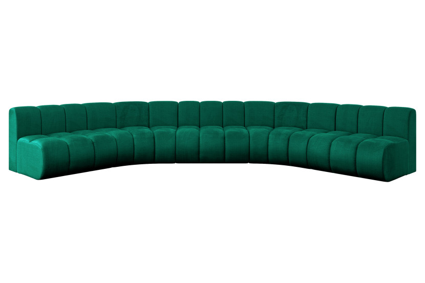 Narożnik uniwersalny modułowy Montra-U1 - 490x174x70 cm Zielony 758824