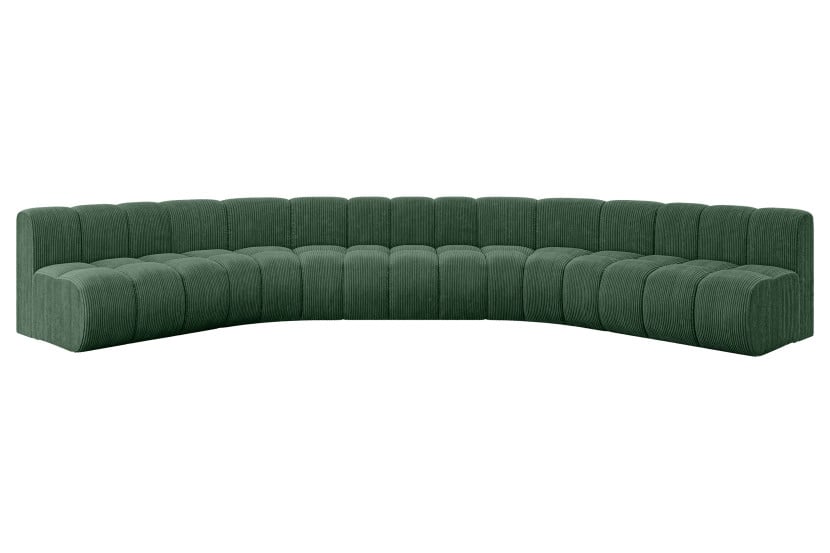 Narożnik uniwersalny modułowy Montra-U1 - 490x174x70 cm Zielony 758496