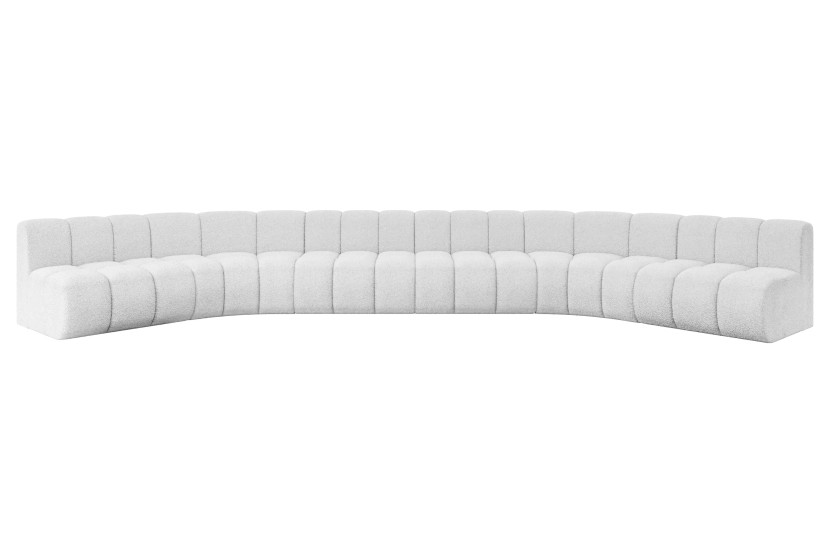 Narożnik uniwersalny modułowy Montra-U2 - 581x174x70 cm Biały 758901