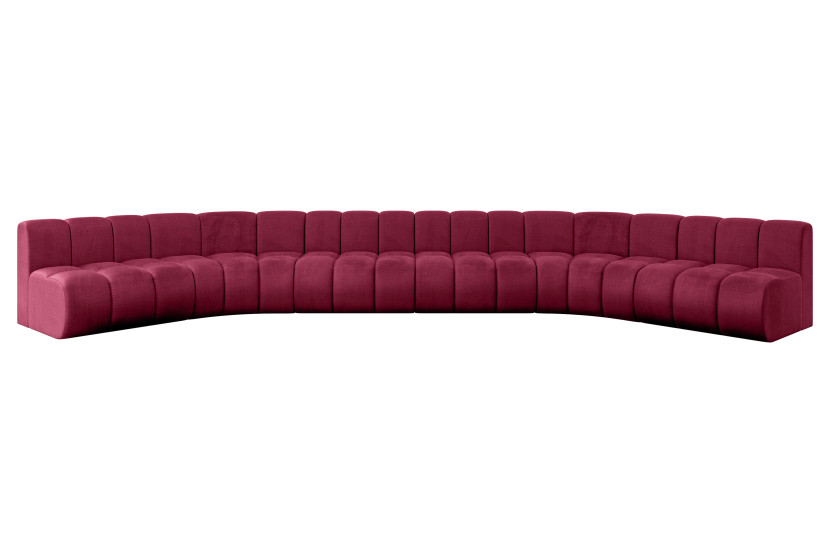 Narożnik uniwersalny modułowy Montra-U2 - 581x174x70 cm Bordowy 758711