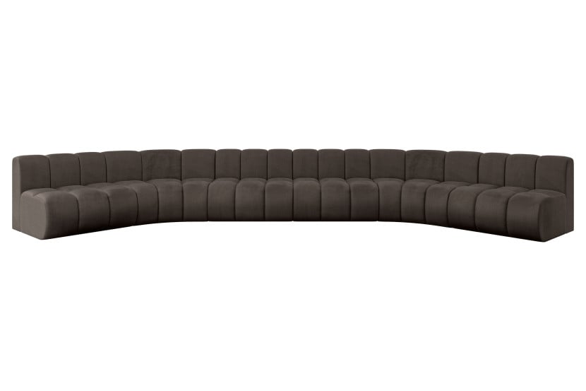 Narożnik uniwersalny modułowy Montra-U2 - 581x174x70 cm Brązowy 758707