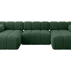 Narożnik uniwersalny modułowy TESSO-U1 285x160x70 cm Zielony 684553 Narożnik uniwersalny modułowy TESSO-U1 285x160x70 cm Zielony 684553