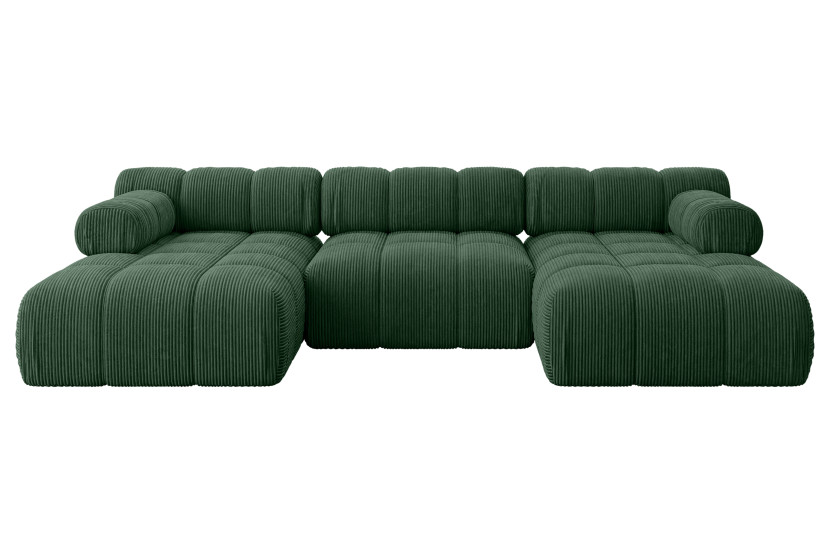 Narożnik uniwersalny modułowy TESSO-U1 285x160x70 cm Zielony 684553
