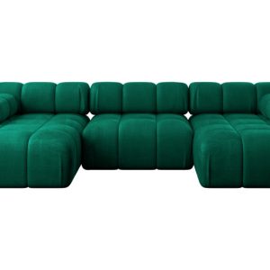 Narożnik uniwersalny modułowy TESSO-U1 285x160x70 cm Zielony 684677 Narożnik uniwersalny modułowy TESSO-U1 285x160x70 cm Zielony 684677