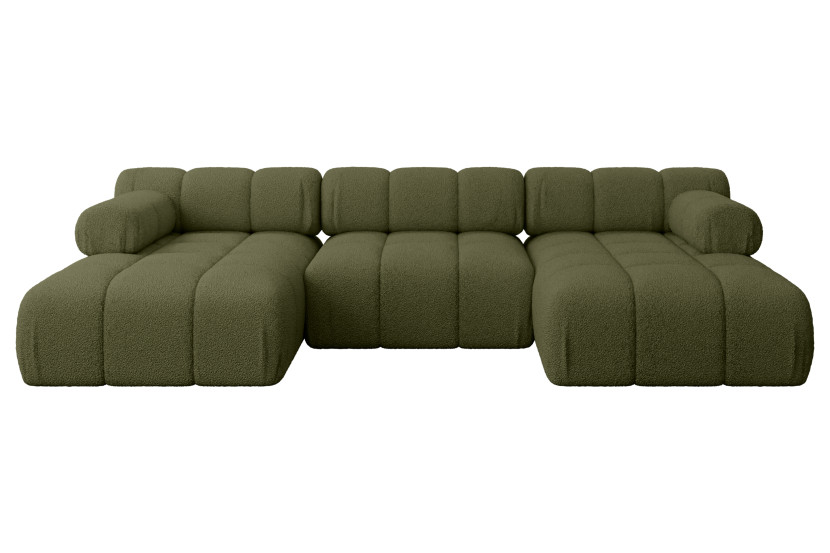 Narożnik uniwersalny modułowy TESSO-U1 285x160x70 cm Zielony 684542