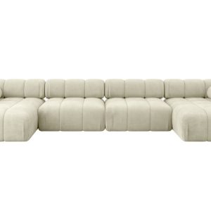 Narożnik uniwersalny modułowy TESSO-U2 380x160x70 cm Beżowy 684604 Narożnik uniwersalny modułowy TESSO-U2 380x160x70 cm Beżowy 684604