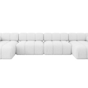 Narożnik uniwersalny modułowy TESSO-U2 380x160x70 cm Biały 684567 Narożnik uniwersalny modułowy TESSO-U2 380x160x70 cm Biały 684567