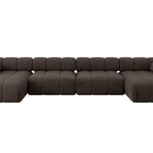 Narożnik uniwersalny modułowy TESSO-U2 380x160x70 cm Brązowy 684696 Narożnik uniwersalny modułowy TESSO-U2 380x160x70 cm Brązowy 684696