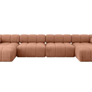 Narożnik uniwersalny modułowy TESSO-U2 380x160x70 cm Morelowy 684523 Narożnik uniwersalny modułowy TESSO-U2 380x160x70 cm Morelowy 684523