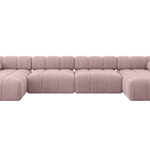 Narożnik uniwersalny modułowy TESSO-U2 380x160x70 cm Różowy 684603 Narożnik uniwersalny modułowy TESSO-U2 380x160x70 cm Różowy 684603