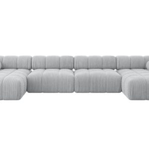 Narożnik uniwersalny modułowy TESSO-U2 380x160x70 cm Szary 684646 Narożnik uniwersalny modułowy TESSO-U2 380x160x70 cm Szary 684646