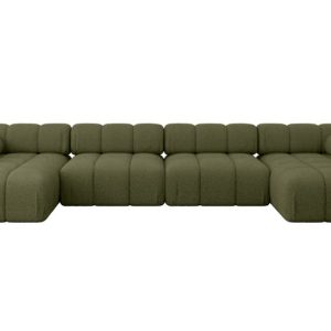Narożnik uniwersalny modułowy TESSO-U2 380x160x70 cm Zielony 684541 Narożnik uniwersalny modułowy TESSO-U2 380x160x70 cm Zielony 684541
