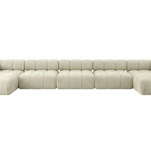 Narożnik uniwersalny modułowy TESSO-U3 475x160x70 cm Beżowy 684708 Narożnik uniwersalny modułowy TESSO-U3 475x160x70 cm Beżowy 684708
