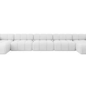 Narożnik uniwersalny modułowy TESSO-U3 475x160x70 cm Biały 684490 Narożnik uniwersalny modułowy TESSO-U3 475x160x70 cm Biały 684490