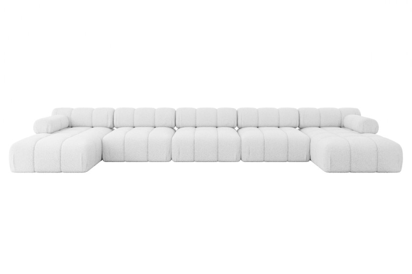Narożnik uniwersalny modułowy TESSO-U3 475x160x70 cm Biały 684490