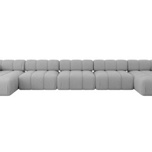 Narożnik uniwersalny modułowy TESSO-U3 475x160x70 cm Jasny szary 684655 Narożnik uniwersalny modułowy TESSO-U3 475x160x70 cm Jasny szary 684655