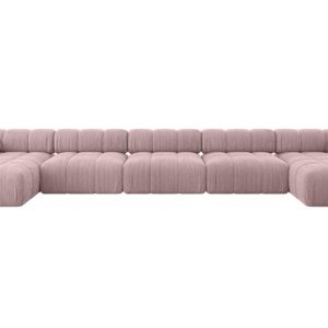 Narożnik uniwersalny modułowy TESSO-U3 475x160x70 cm Różowy 684554 Narożnik uniwersalny modułowy TESSO-U3 475x160x70 cm Różowy 684554