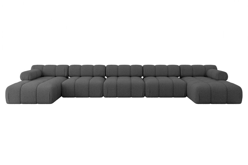 Narożnik uniwersalny modułowy TESSO-U3 475x160x70 cm Szary 684640
