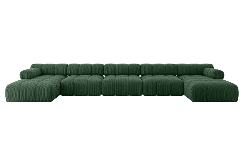 Narożnik uniwersalny modułowy TESSO-U3 475x160x70 cm Zielony 684683