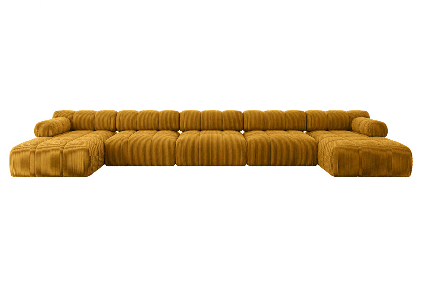 Narożnik uniwersalny modułowy TESSO-U3 475x160x70 cm Żółty 684615