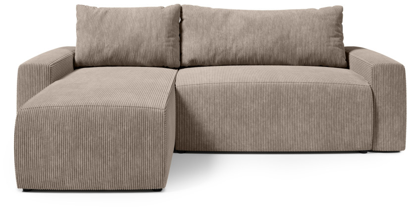 Narożnik uniwersalny PLUSH L z funkcją spania sztruksowy 276733