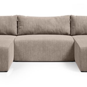 Narożnik uniwersalny PLUSH U z funkcją spania sztruksowy 276705 Narożnik uniwersalny PLUSH U z funkcją spania sztruksowy 276705