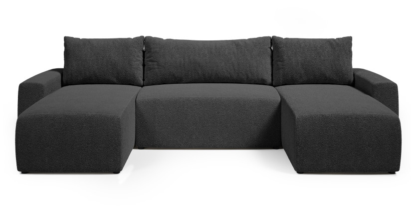 Narożnik uniwersalny PLUSH U z funkcją spania sztruksowy 276720