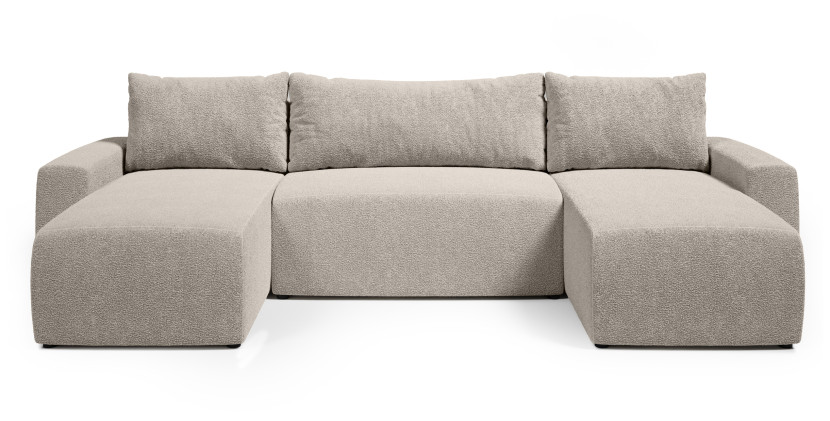 Narożnik uniwersalny PLUSH U z funkcją spania sztruksowy 276726
