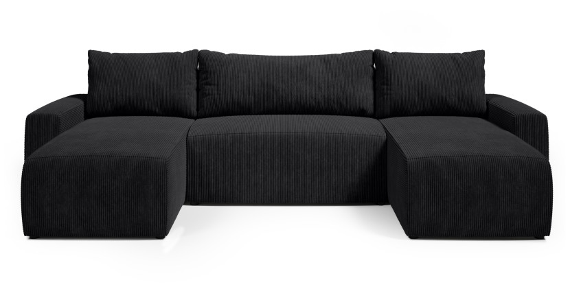 Narożnik uniwersalny PLUSH U z funkcją spania sztruksowy 276730