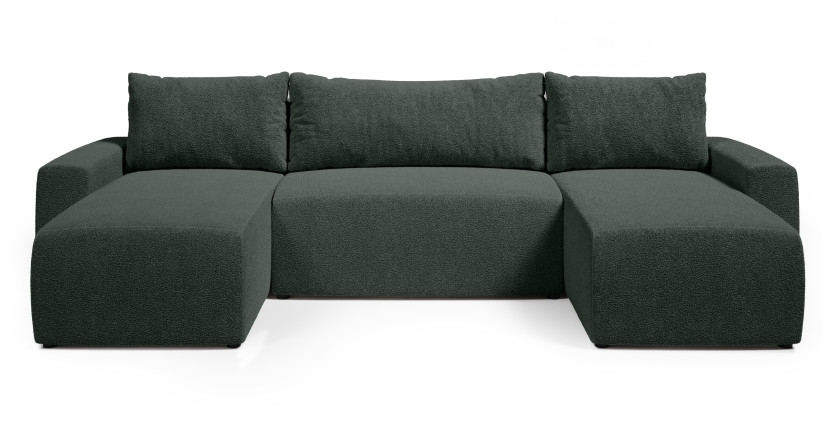 Narożnik uniwersalny PLUSH U z funkcją spania sztruksowy 276731