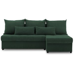 Narożnik uniwersalny, sztruksowy, LUMARO, 203x142x75, zieleń | TYLETEGOTU 773623 Narożnik uniwersalny, sztruksowy, LUMARO, 203x142x75, zieleń | TYLETEGOTU 773623