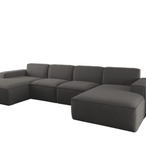 Narożnik uniwersalny w kształcie U, do salonu, Siena Artico, szary 915455 Narożnik uniwersalny w kształcie U, do salonu, Siena Artico, szary 915455