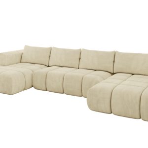 Narożnik uniwersalny z funkcją spania CLOUD-U 405x185x90 cm Beżowy 725105 Narożnik uniwersalny z funkcją spania CLOUD-U 405x185x90 cm Beżowy 725105