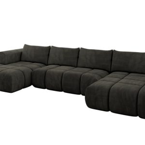 Narożnik uniwersalny z funkcją spania CLOUD-U 405x185x90 cm Czarny 725106 Narożnik uniwersalny z funkcją spania CLOUD-U 405x185x90 cm Czarny 725106