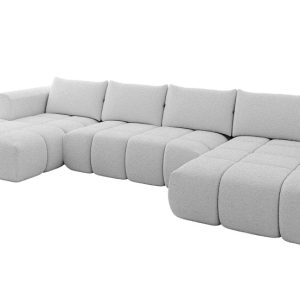 Narożnik uniwersalny z funkcją spania CLOUD-U 405x185x90 cm Jasny szary 725119 Narożnik uniwersalny z funkcją spania CLOUD-U 405x185x90 cm Jasny szary 725119