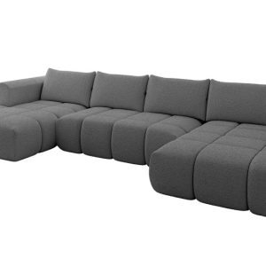Narożnik uniwersalny z funkcją spania CLOUD-U 405x185x90 cm Szary 725164 Narożnik uniwersalny z funkcją spania CLOUD-U 405x185x90 cm Szary 725164