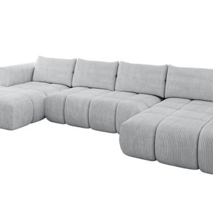 Narożnik uniwersalny z funkcją spania CLOUD-U 405x185x90 cm Szary 725127 Narożnik uniwersalny z funkcją spania CLOUD-U 405x185x90 cm Szary 725127