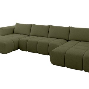Narożnik uniwersalny z funkcją spania CLOUD-U 405x185x90 cm Zielony 725195 Narożnik uniwersalny z funkcją spania CLOUD-U 405x185x90 cm Zielony 725195
