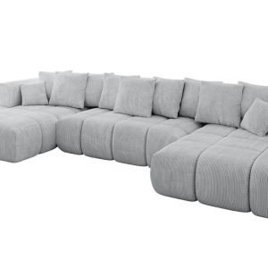 Narożnik uniwersalny z funkcją spania CLOUD-U-v1 405x185x90 cm Szary 726610 Narożnik uniwersalny z funkcją spania CLOUD-U-v1 405x185x90 cm Szary 726610